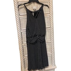 Enfocus Studio black & white polka dot sundress. Size 6,